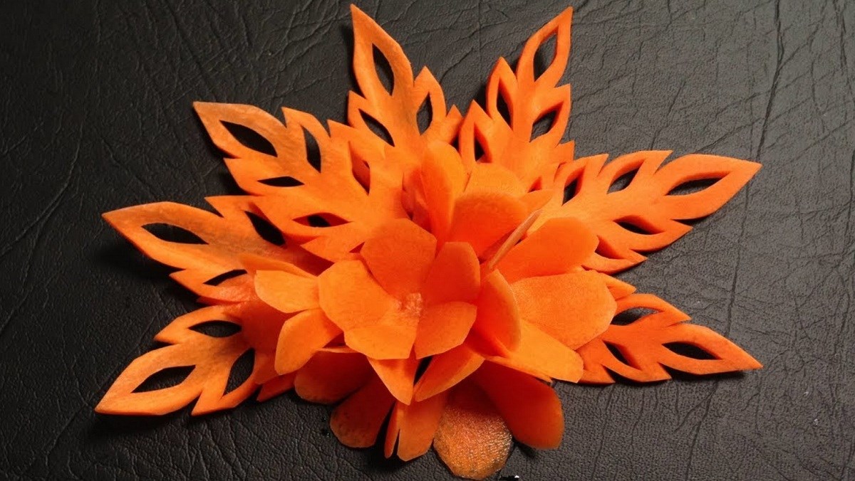 Những cách tỉa hoa từ cà rốt đẹp và đơn giản nhất