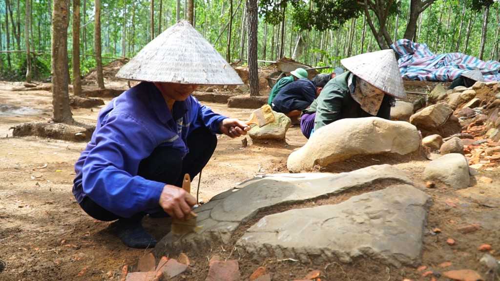 Khai quật được di vật lâu đời còn sót lại ở chùa Trại Cấp - TX Đông Triều