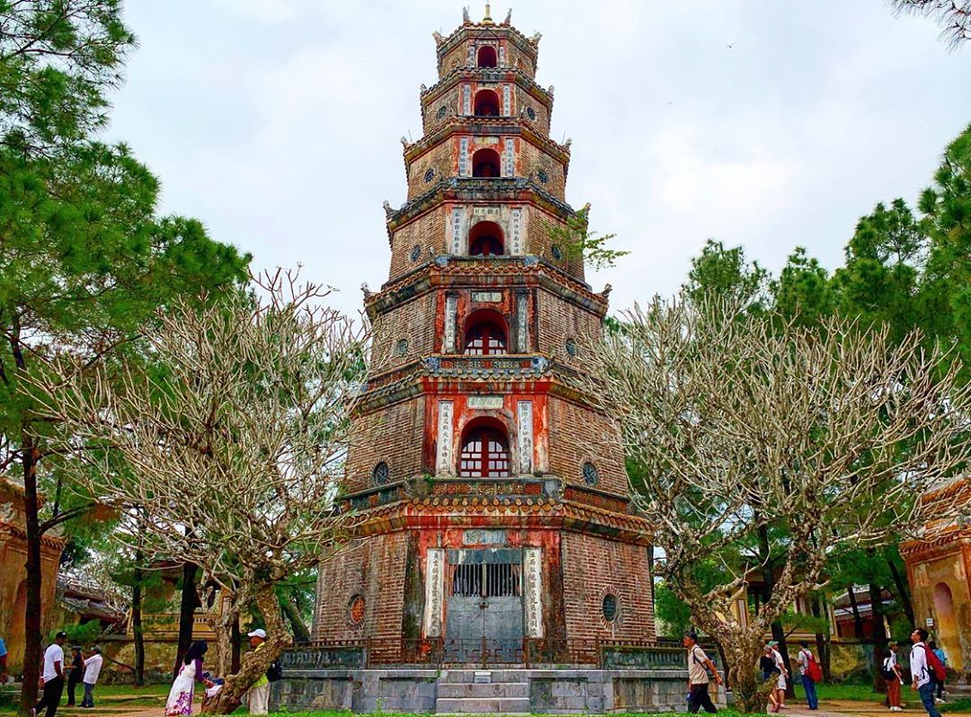Những công trình kiến trúc tâm linh tại chùa Thiên Mụ
